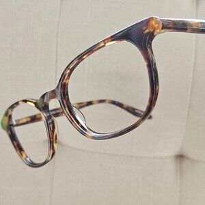 Barton Perreira Women Eyeglasses Frame Brown Tortoise JAMES Glasses Made Japan